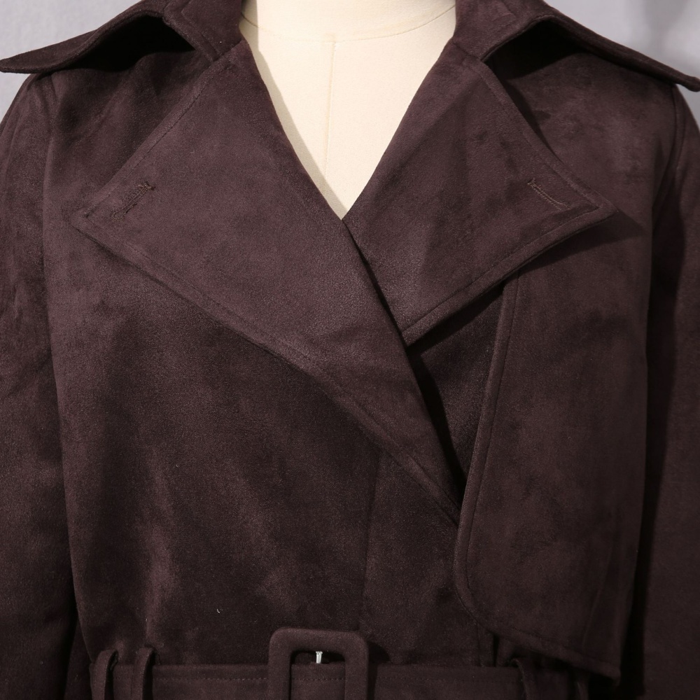 Short slim retro lapel autumn coat for women