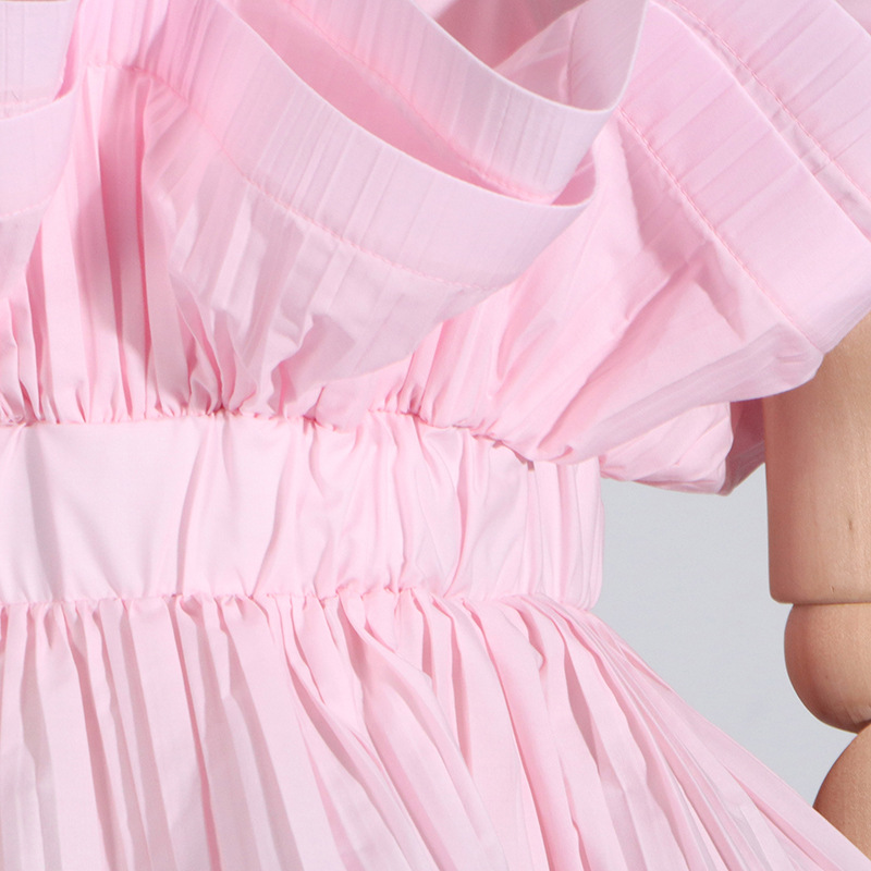 Unique slim tops pinched waist shirt for women