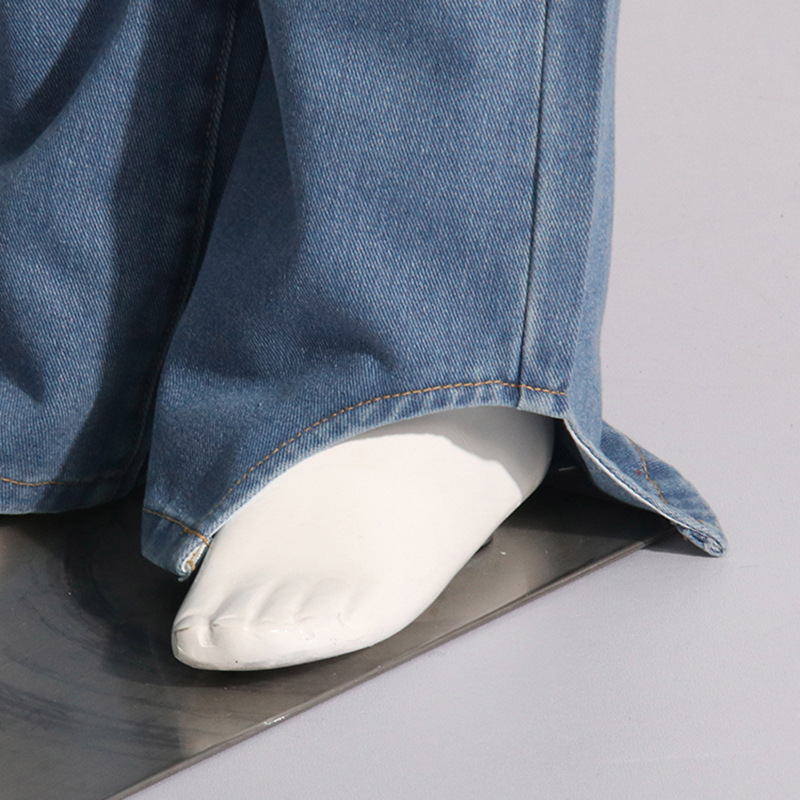 Fashion summer holes hollow straight pants jeans
