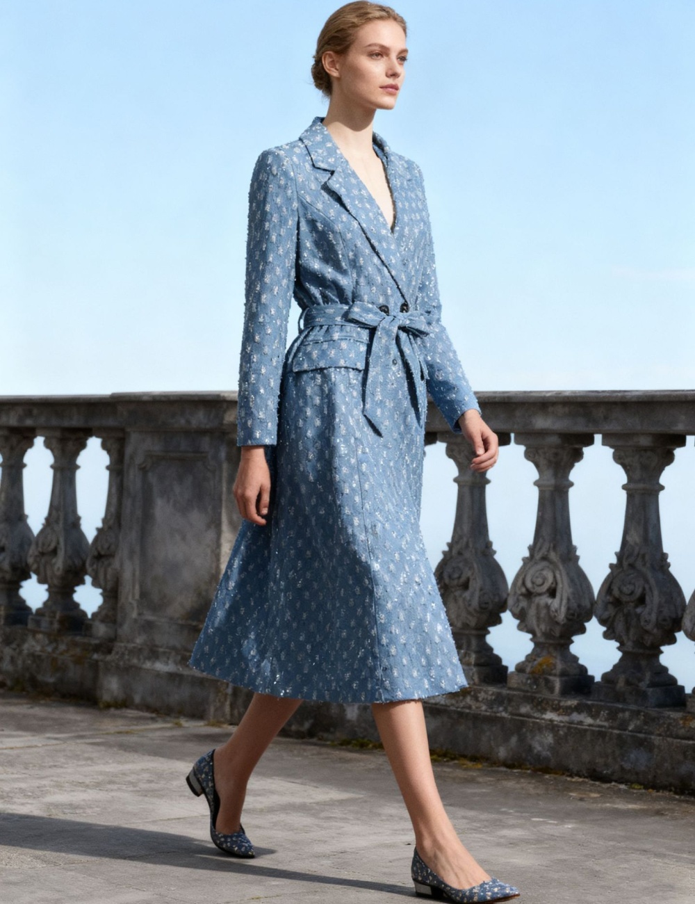 Fashion denim coat all-match windbreaker for women