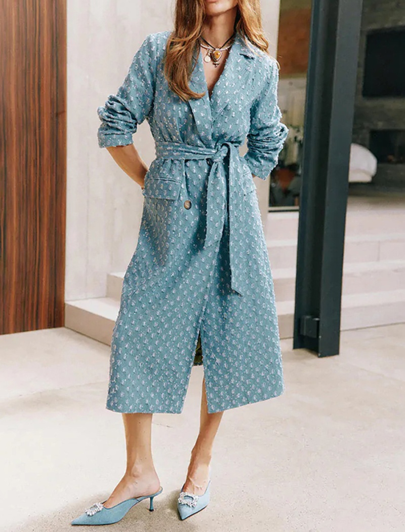 Fashion denim coat all-match windbreaker for women
