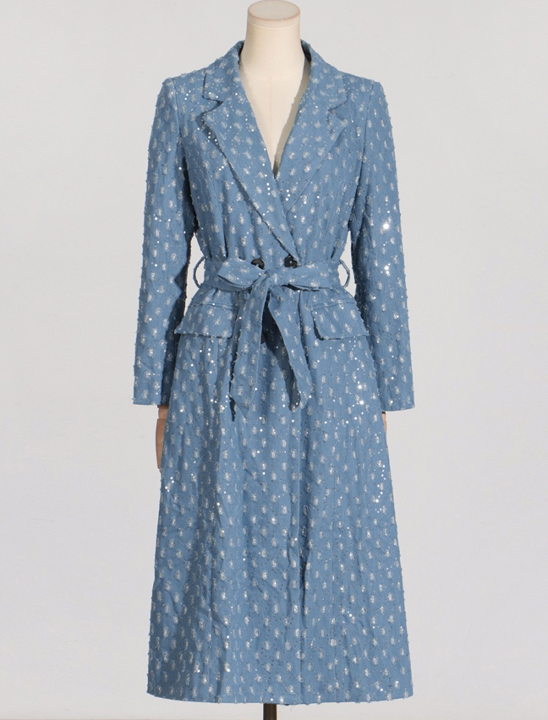 Fashion denim coat all-match windbreaker for women