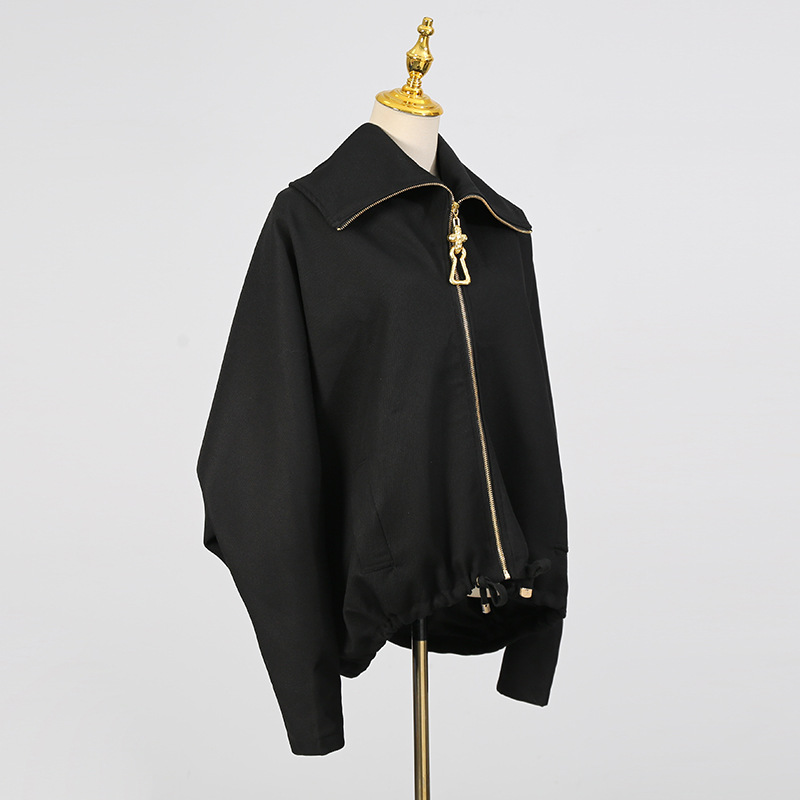 Fashion Casual loose short bat sleeve Korean style coat