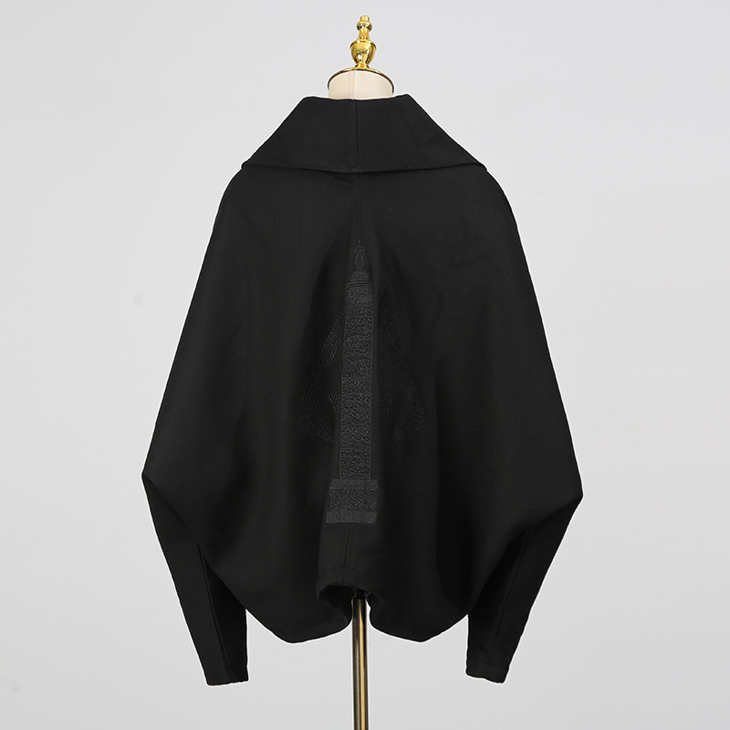 Fashion Casual loose short bat sleeve Korean style coat