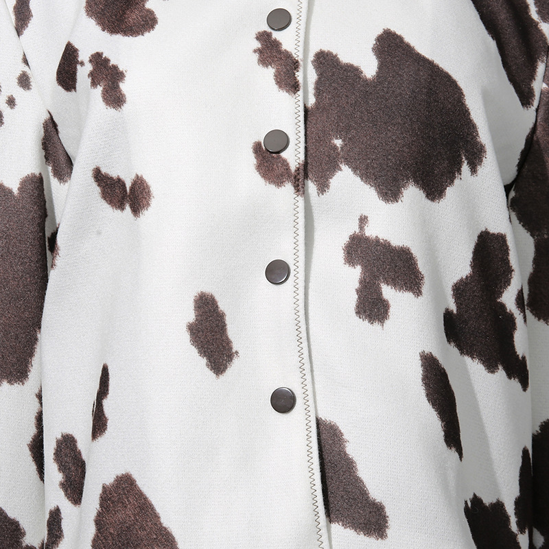 European style niche short mixed colors coat for women