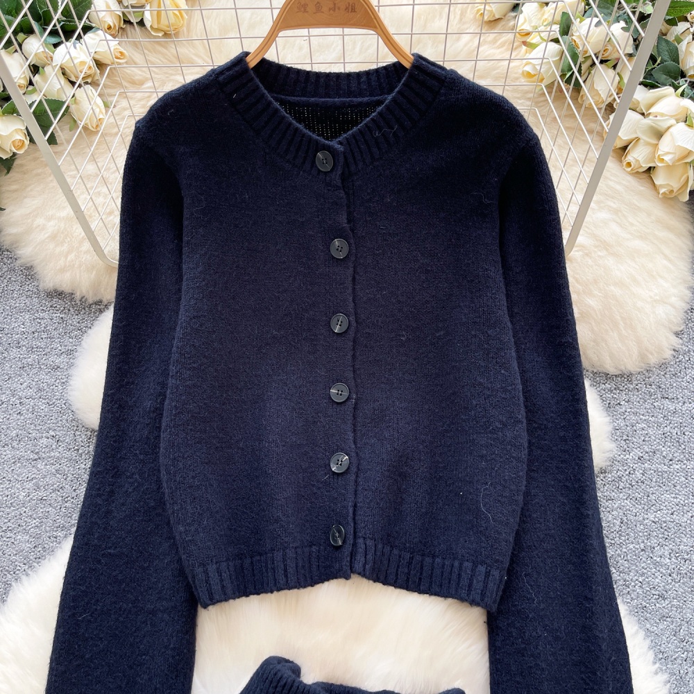 Loose long sleeve tops all-match sweater a set for women