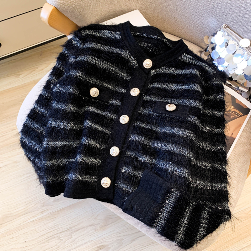 Chanelstyle cardigan autumn and winter sweater for women