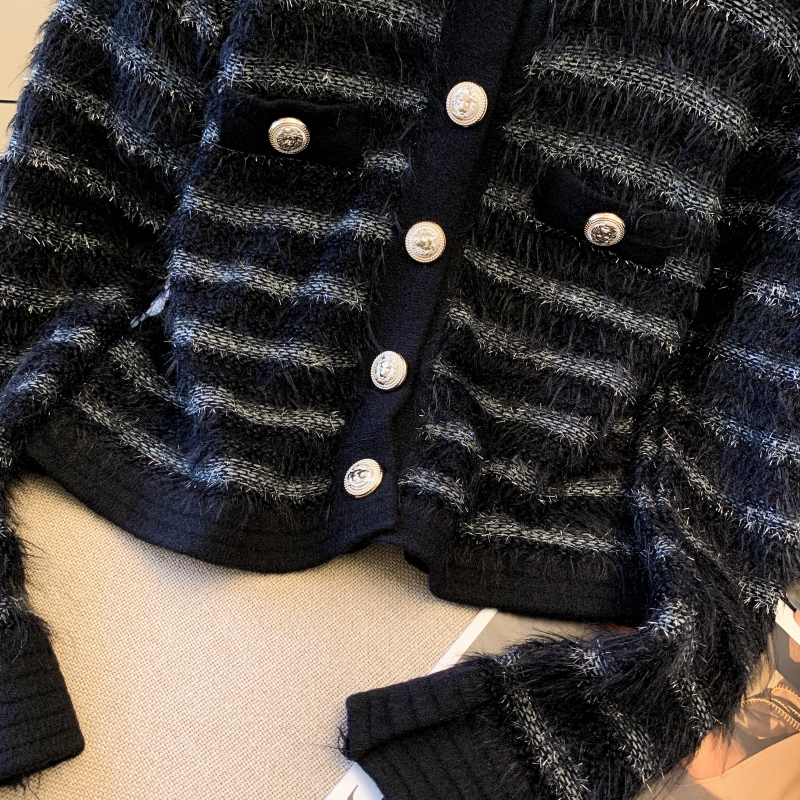 Chanelstyle cardigan autumn and winter sweater for women