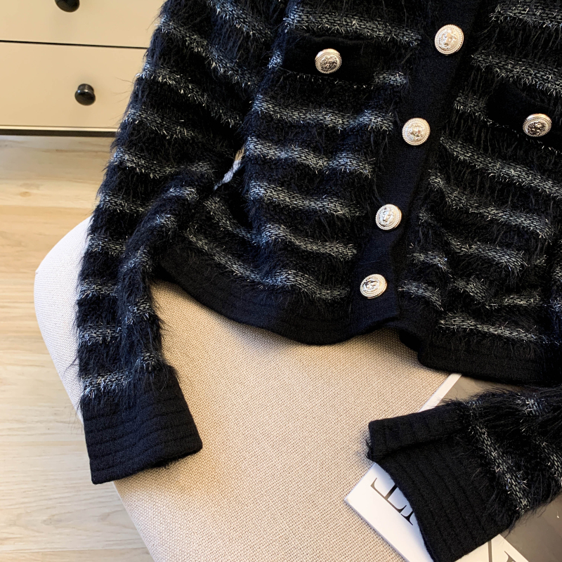 Chanelstyle cardigan autumn and winter sweater for women