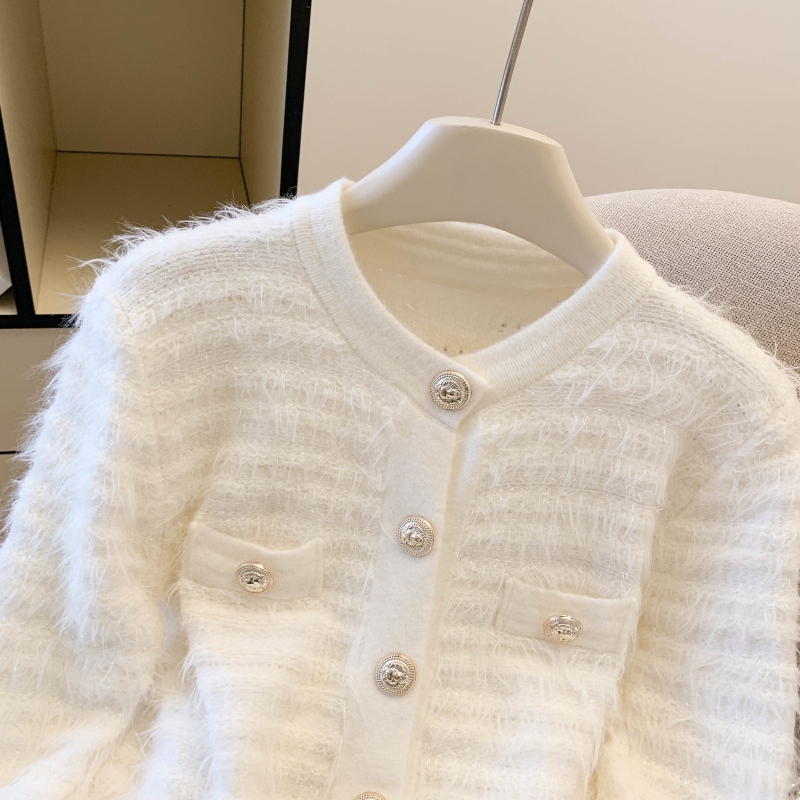 Chanelstyle cardigan autumn and winter sweater for women