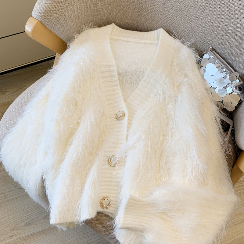 Loose autumn cardigan tassels sweater for women