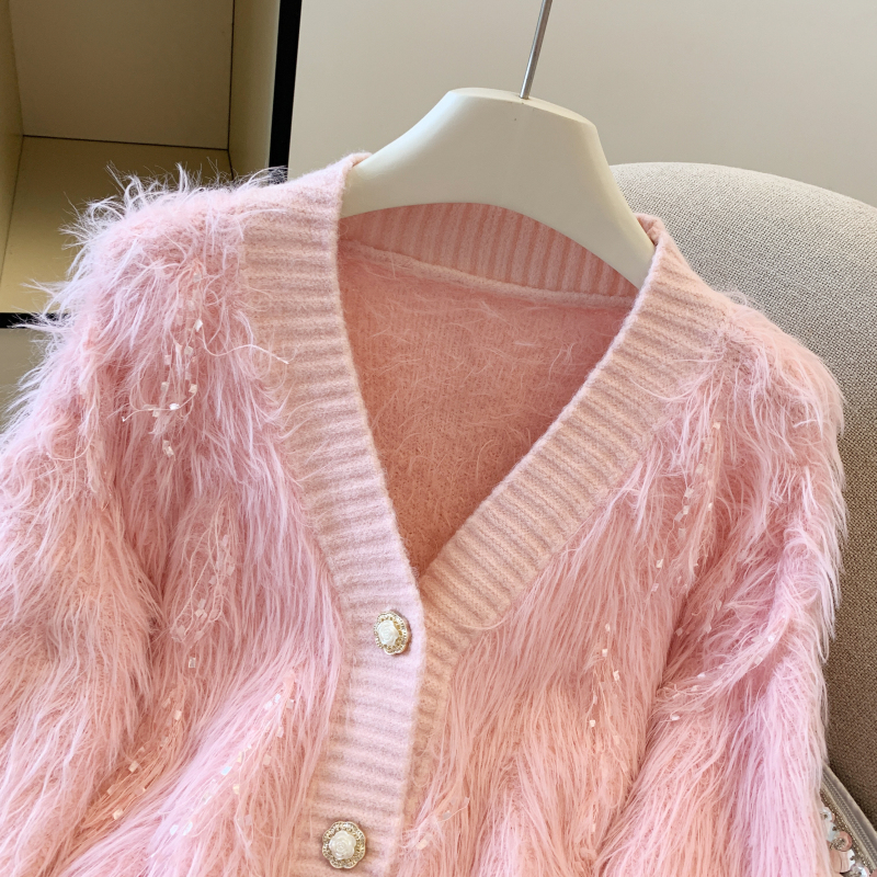 Loose autumn cardigan tassels sweater for women