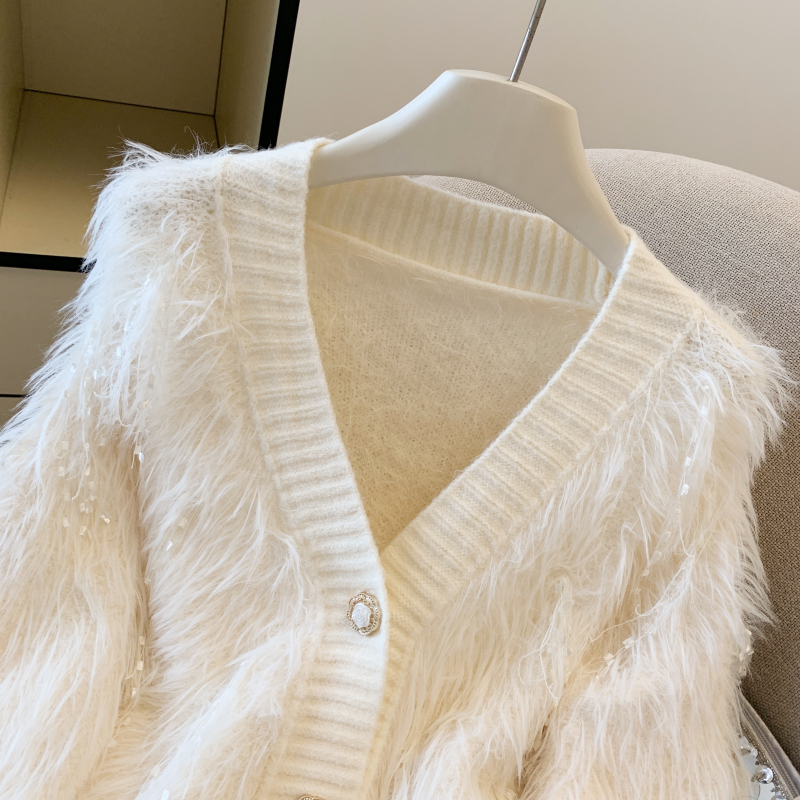 Loose autumn cardigan tassels sweater for women