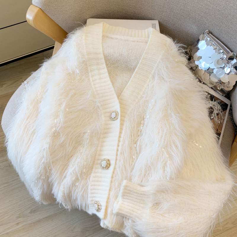 Loose autumn cardigan tassels sweater for women