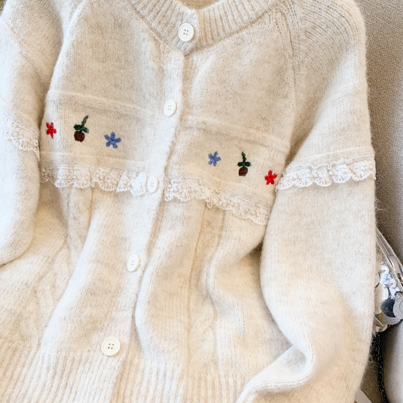Unique cardigan knitted coat for women