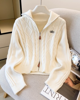 Knitted Korean style sweater short coat for women