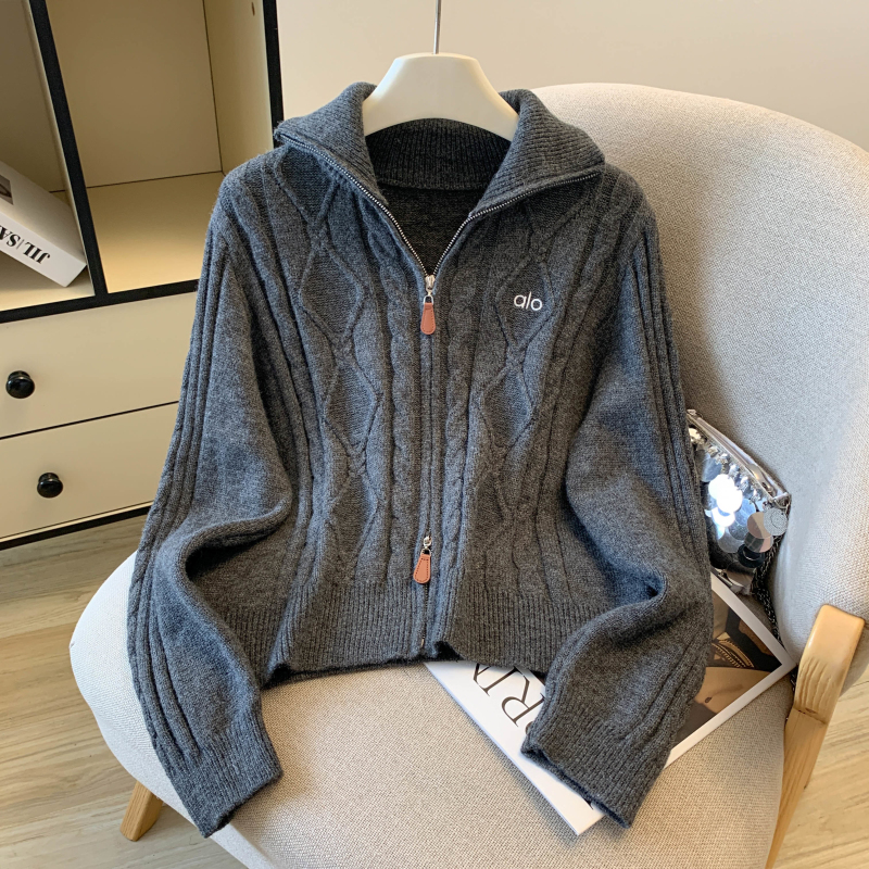 Knitted Korean style sweater short coat for women