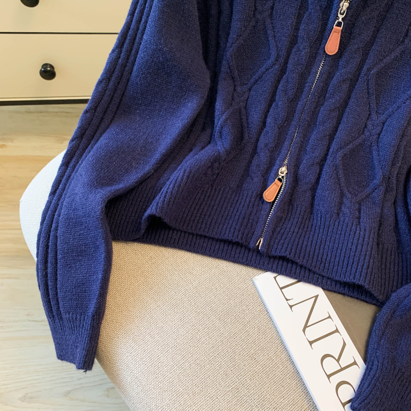 Knitted Korean style sweater short coat for women