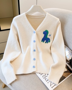 Knitted wool cardigan fashion tops