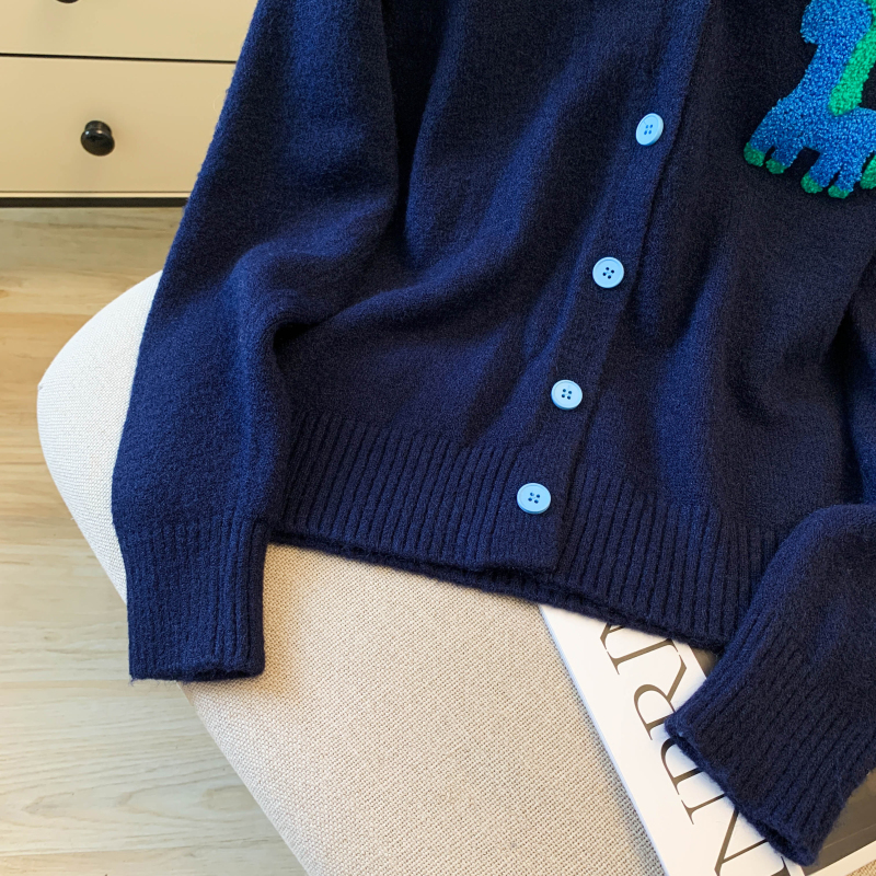 Knitted wool cardigan fashion tops