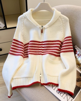 Knitted autumn coat Korean style sweater for women