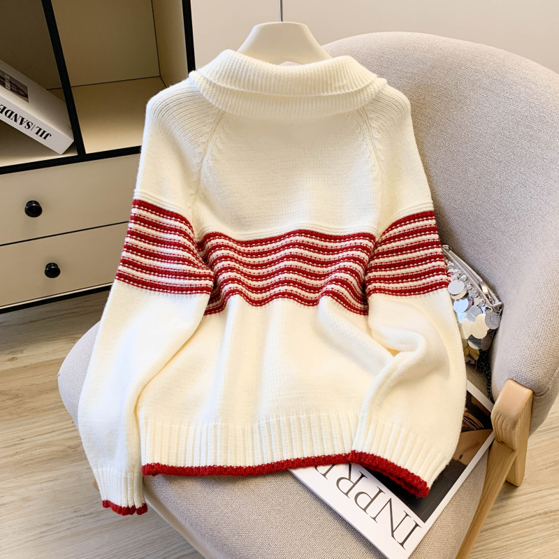 Knitted autumn coat Korean style sweater for women