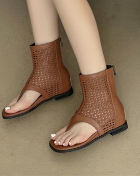 Belt buckle rome retro sandals for women