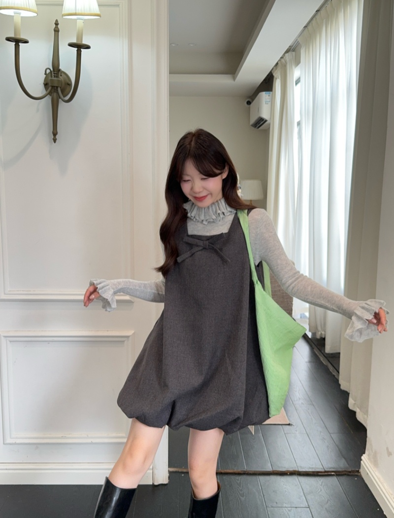 All-match sleeveless dress 2pcs set for women