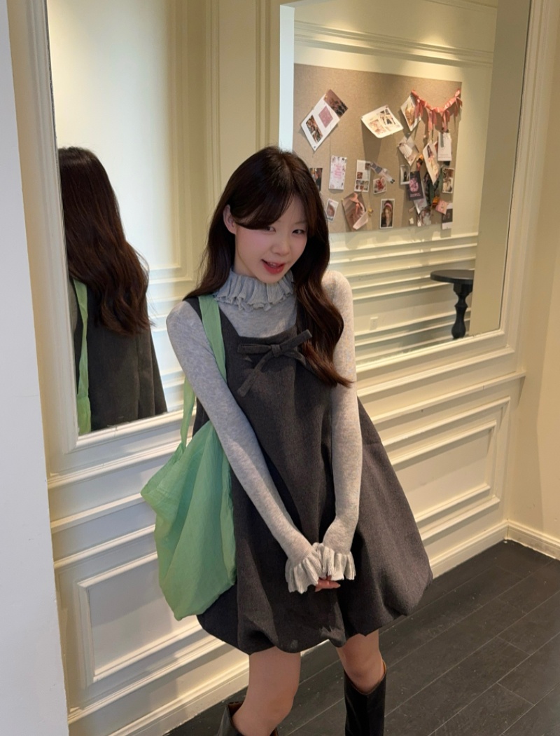 All-match sleeveless dress 2pcs set for women