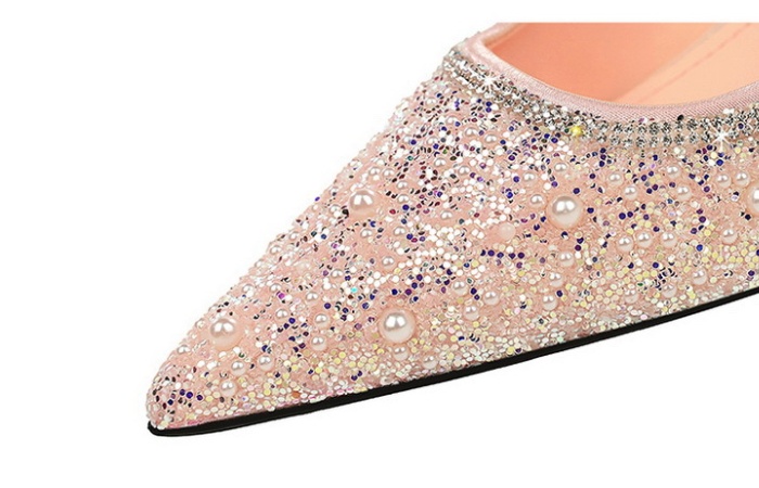 Sequins shoes fine-root high-heeled shoes for women