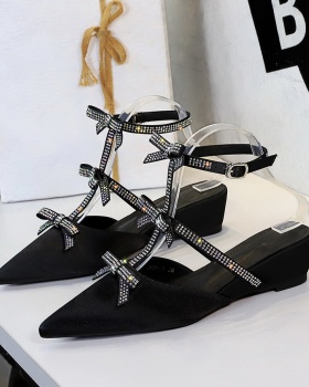 Slipsole low fashion half bow slippers for women