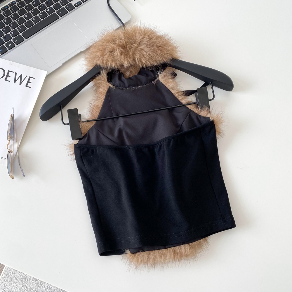 Spicegirl ladies enticement vest autumn halter bow tops for women