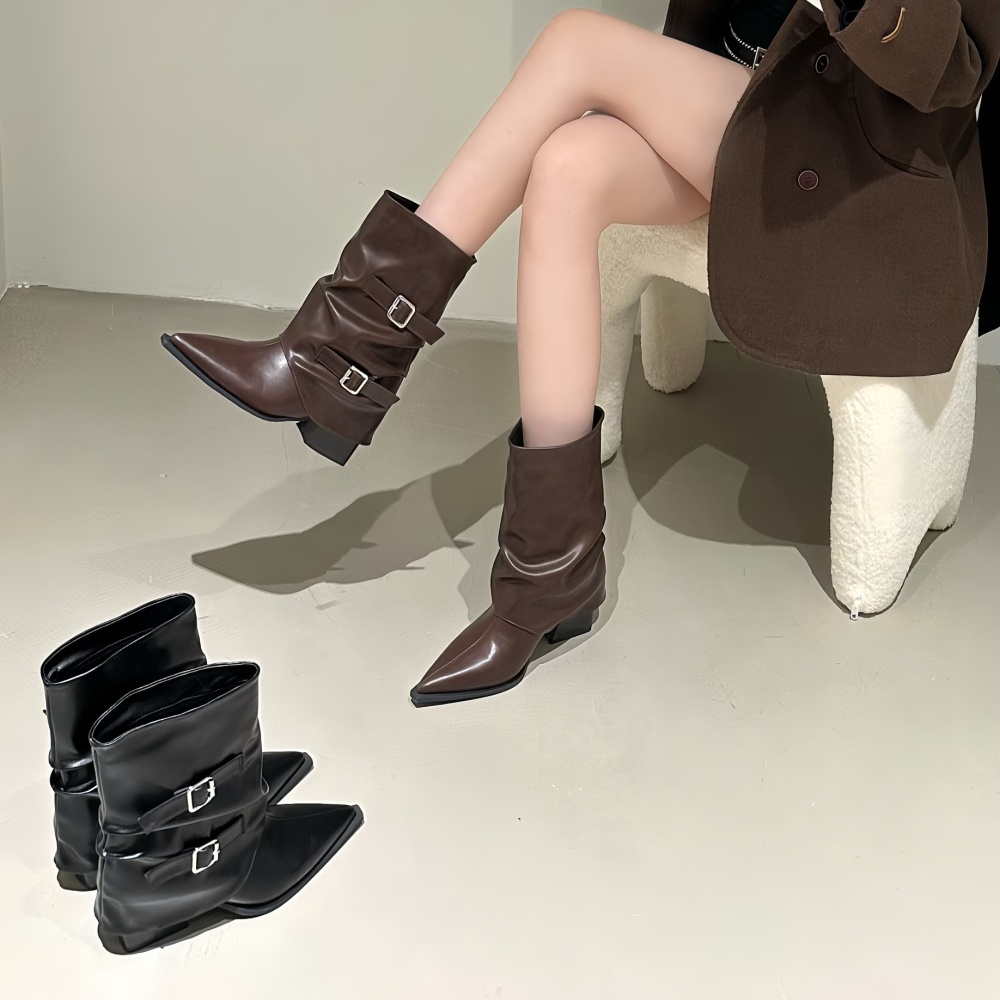 Fold boots autumn and winter short boots for women