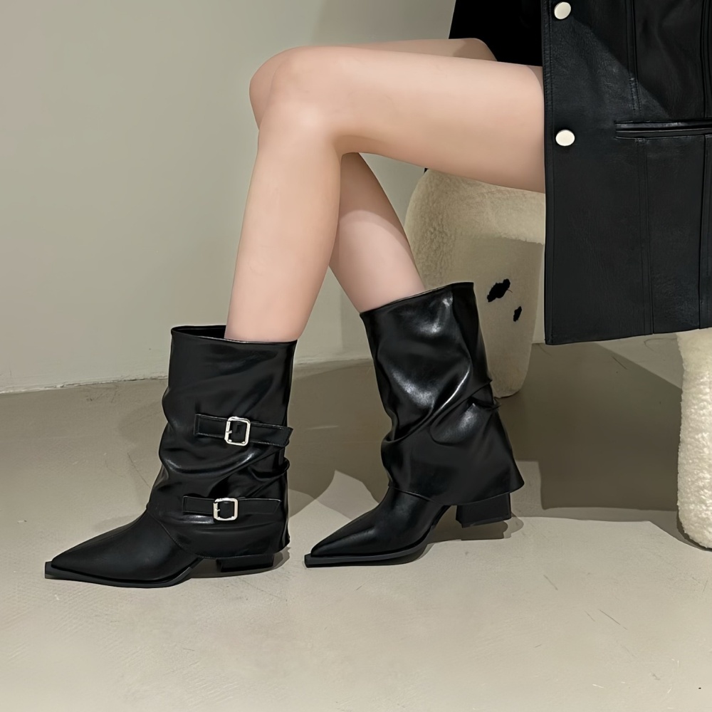 Fold boots autumn and winter short boots for women