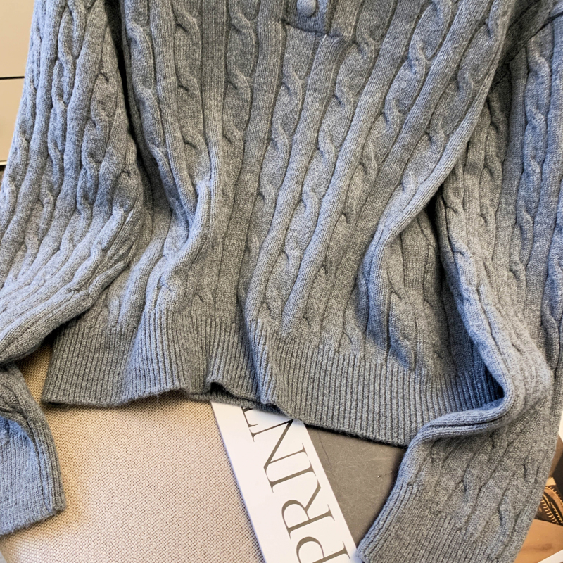 Simple sweater slim short skirt 2pcs set for women