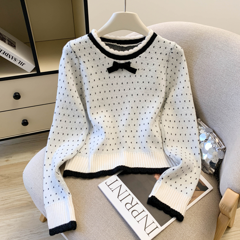 France style short skirt sweater 2pcs set for women