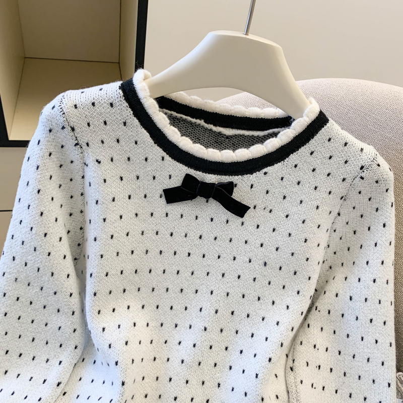 France style short skirt sweater 2pcs set for women