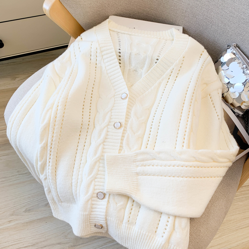 Twist heart tops autumn and winter coat for women