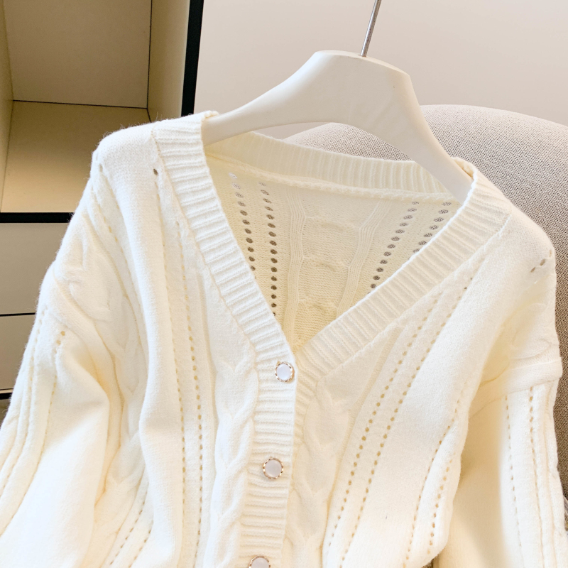 Twist heart tops autumn and winter coat for women
