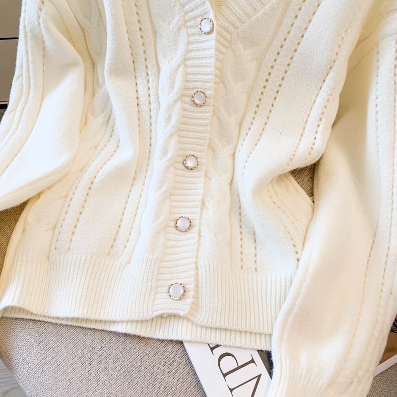 Twist heart tops autumn and winter coat for women