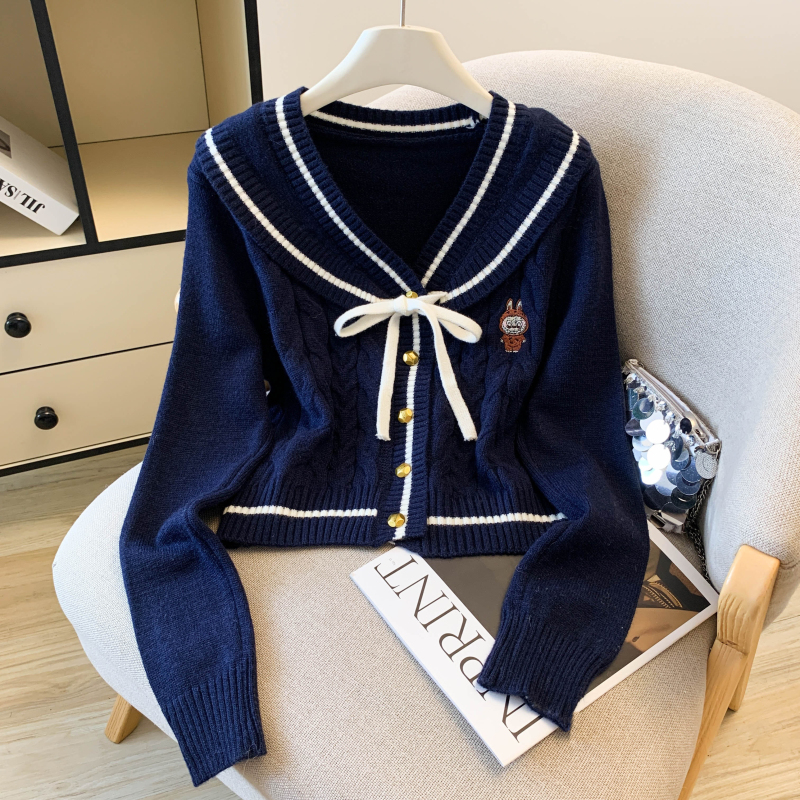 Autumn niche cardigan knitted coat