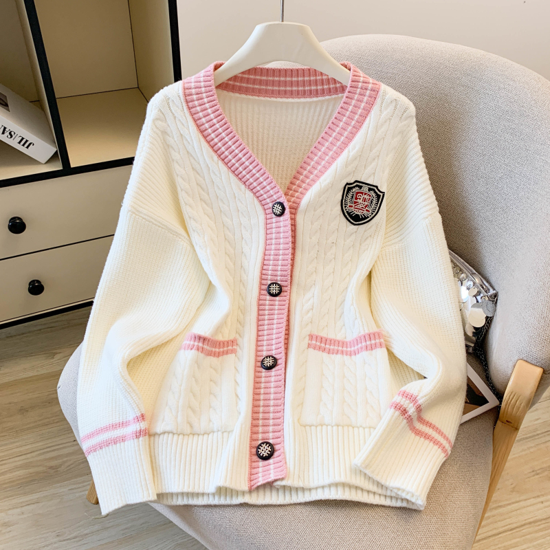 Spring and autumn loose coat lazy sweater for women