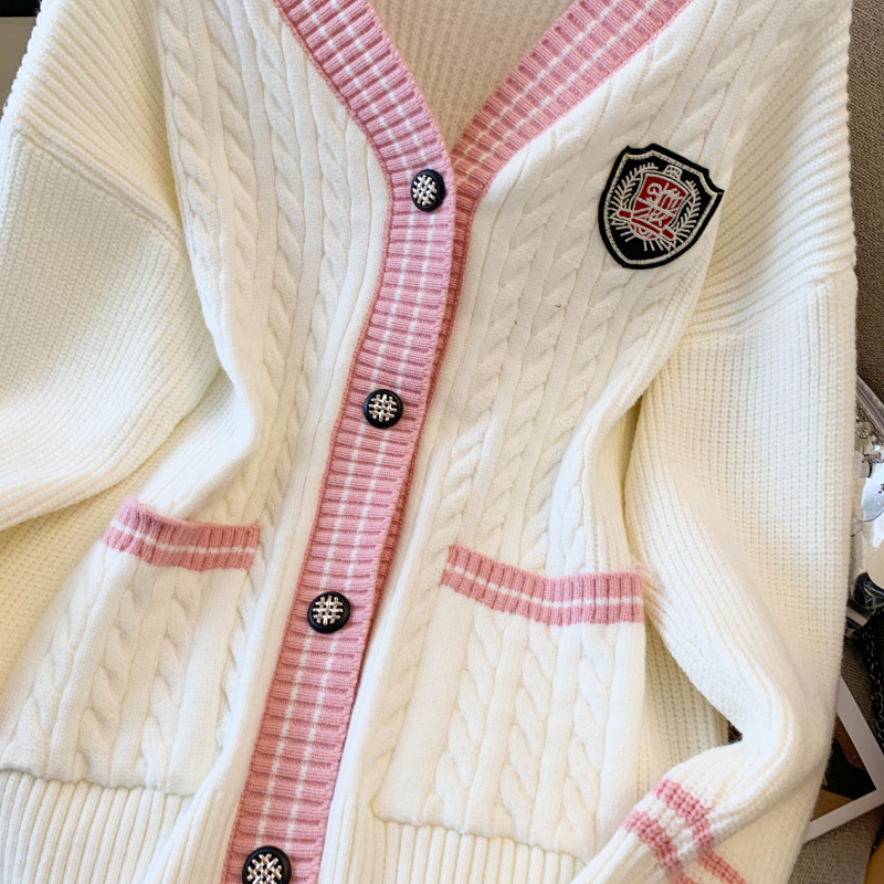Spring and autumn loose coat lazy sweater for women