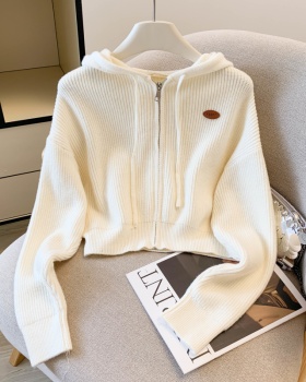 Zip coat autumn and winter cardigan for women