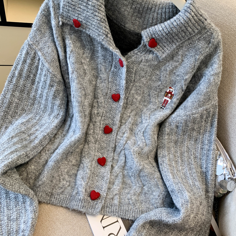 Thermal sweater embroidery tops for women