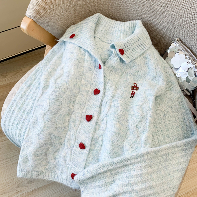 Thermal sweater embroidery tops for women