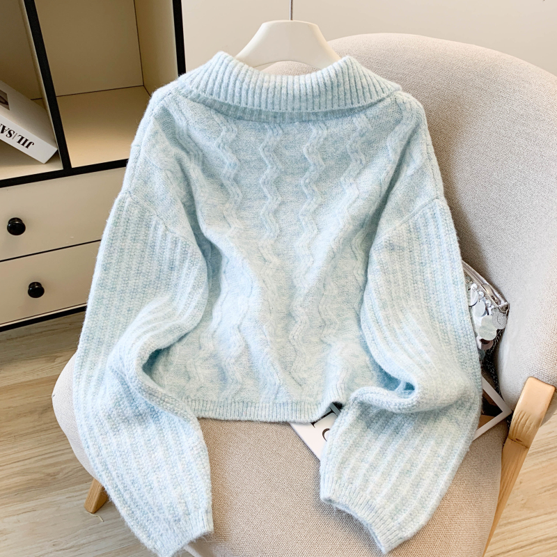 Thermal sweater embroidery tops for women