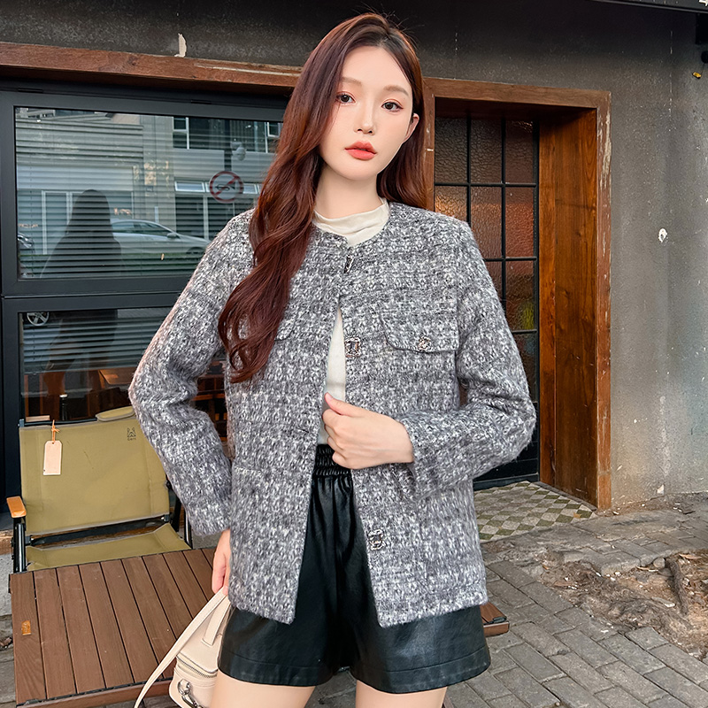 Chanelstyle Korean style jacket autumn tops for women