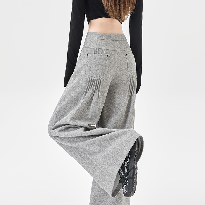 Niche casual pants lazy wide leg pants for women