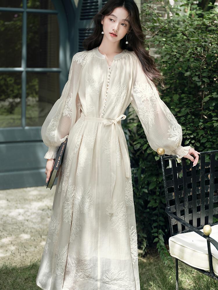 Travel beautiful dress vacation temperament long dress